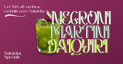 Negroni Martini Daiquiri Facebook ad Image Preview