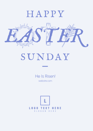 Rustic Easter Poster Image Preview