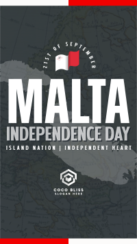 Simple Malta Independence Day Instagram Reel Image Preview