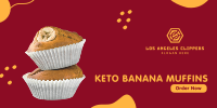 Keto Banana Muffins Twitter post Image Preview