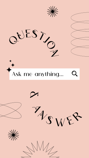 Minimalist Q&A Instagram story Image Preview