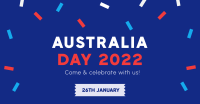 Confetti Australia Day Facebook Ad Design