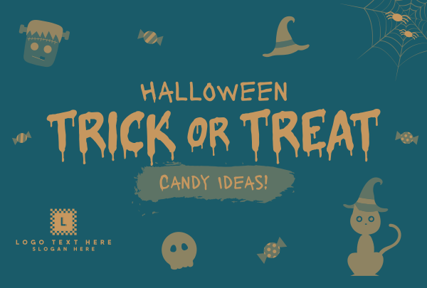 Cute Trick or Treat Pinterest Cover Design Image Preview