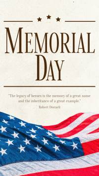 Modern Minimalist Memorial Day TikTok video Image Preview