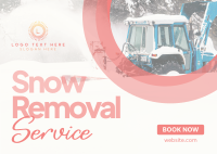Snow Removal Service Postcard Design