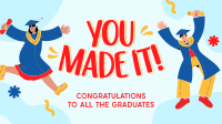 Quirky Graduation Facebook event cover Image Preview