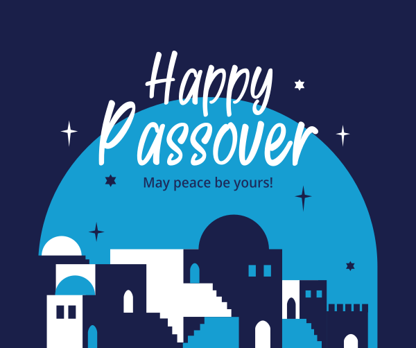Passover Skyline Facebook Post Design Image Preview