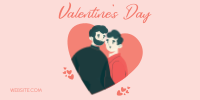 Valentine Couple Twitter Post Design