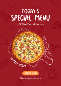 Today's Special Pizza Poster Image Preview