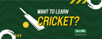 Time to Learn Cricket Facebook Cover Design