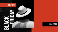 Classy Black Friday Hat Facebook event cover Image Preview