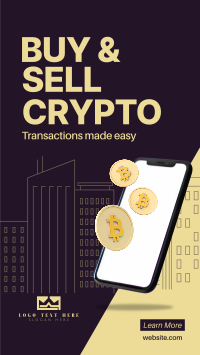 Buy & Sell Crypto Facebook Story Design