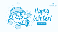 Snowman Mascot Facebook event cover Image Preview