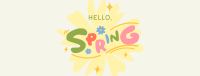 Playful Hello Spring Facebook Cover Design