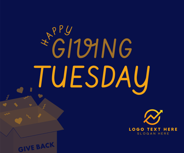 Cute Giving Tuesday Facebook Post Design