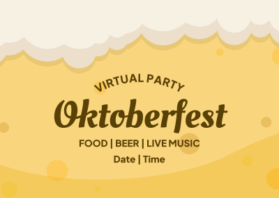 Virtual Oktoberfest Postcard Image Preview