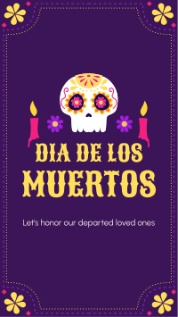 Dia De Los Muertos Facebook Story Design