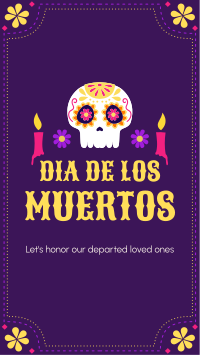 Dia De Los Muertos Facebook story Image Preview