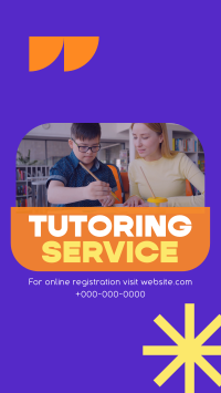 Kids Tutoring Service TikTok video Image Preview