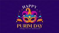 Purim Celebration Event Facebook Event Cover Design