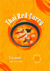 Thai Red Curry Flyer Design