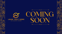 Classy Coming Soon Facebook Event Cover Design