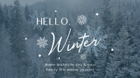 Minimalist Winter Greeting Animation Image Preview
