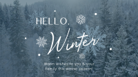 Minimalist Winter Greeting Animation Preview
