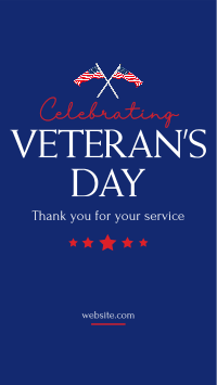 To All The Veteran's Facebook Story Design