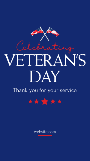 To All The Veteran's Facebook story Image Preview