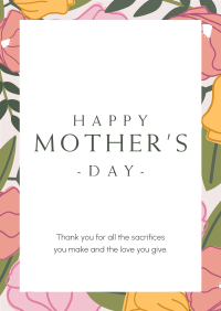Mother's Day Special Flowers Poster Design