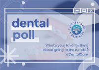 Dental Care Poll Postcard Design
