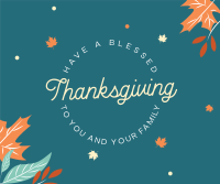 Thanksgiving Leaves Facebook post Image Preview