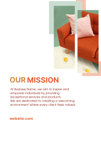Our Mission Furniture Poster Design