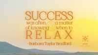 Relax Motivation Quote Animation Image Preview