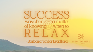 Relax Motivation Quote Animation Image Preview