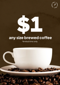 $1 Brewed Coffee Favicon | BrandCrowd Favicon Maker