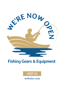 Fishing Supplies Flyer Design