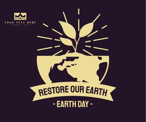 Earth Day Facebook Post Design