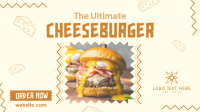 Classic Cheeseburger Facebook Event Cover Design