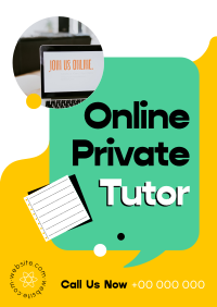 Online Private Tutor Poster Design