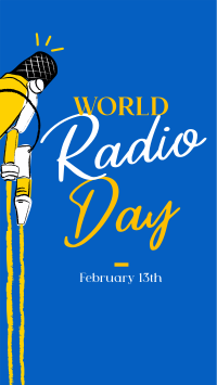 Radio Day Mic Facebook Story Design