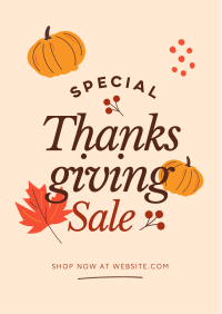 Thanksgiving Sale Flyer Design