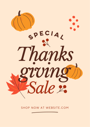 Thanksgiving Sale Flyer Image Preview