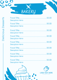 Tasty Desserts Bakery Menu Preview