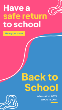 Safe Return To School Facebook Story Design