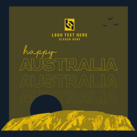 Australia Uluru Instagram Post Design