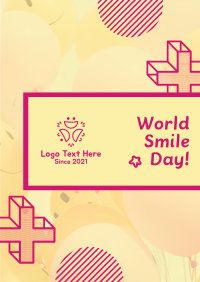 World Smile Day Smiley Balloons Poster Image Preview