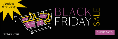 Black Friday Shopping Twitter header (cover) Image Preview