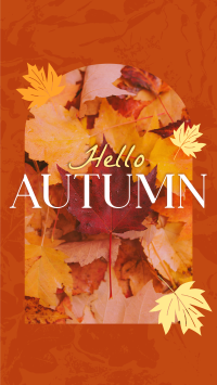 Hello There Autumn Greeting Instagram story Image Preview